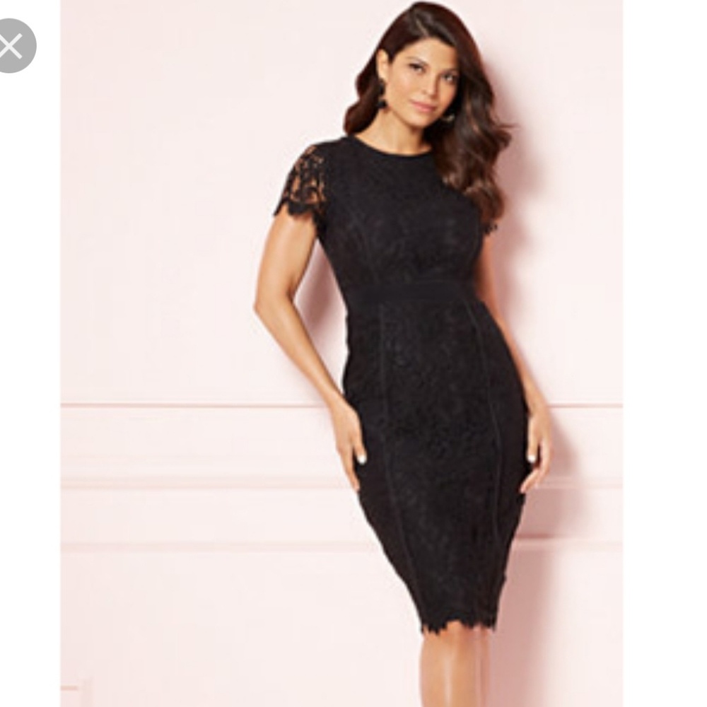 Black Romina Lace Dress, 8